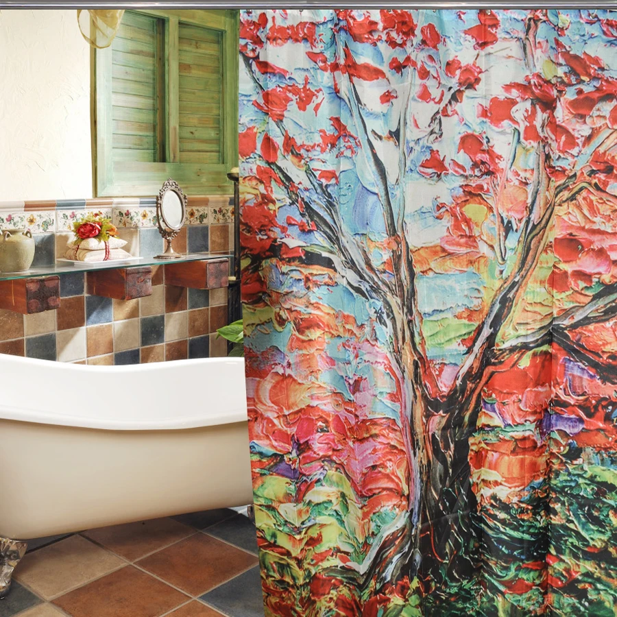 Maple Tree Shower Curtain Pattern Customized Shower Curtain Waterproof Bathroom Fabric 180x180cm Shower Curtain For Bathroom
Maple Tree Shower Curtain Pattern Customized Shower Curtain Waterproof Bathroom Fabric 180x180cm Shower Curtain For Bathroom