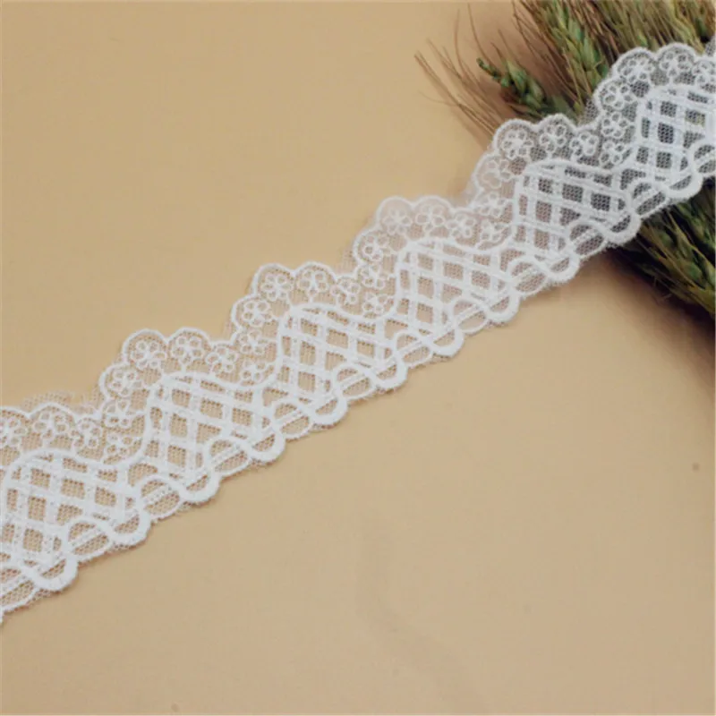 Lace Trim 12 yard Ivory Gauze Mesh Tulle Cotton Embroidered Lace Fabric Ribbon Tapes 4cm 1.57" wide QL4K126
Lace Trim 12 yard Ivory Gauze Mesh Tulle Cotton Embroidered Lace Fabric Ribbon Tapes 4cm 1.57" wide QL4K126