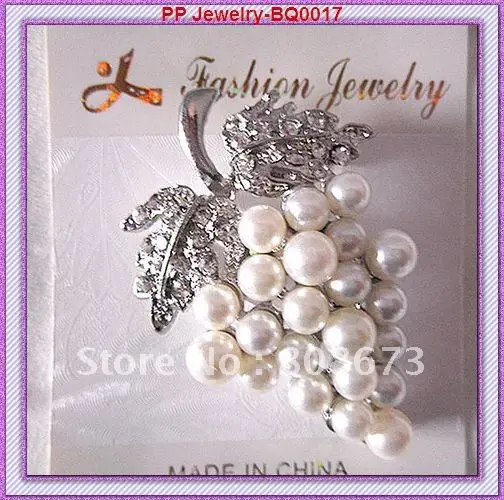 Factory direct Wholesale (60pcs/lot)Rhodium plated!!Good quality!!Alloy pearl Grape brooches!!
Factory direct Wholesale (60pcs/lot)Rhodium plated!!Good quality!!Alloy pearl Grape brooches!!