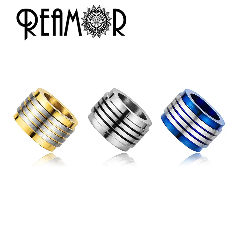REAMOR DIY Metal Beads 6mm/8mm Blue 316l Stainless Steel Stripe Cylinder Spacer Beads For Men Bracelet Necklace Jewelry Making
REAMOR DIY Metal Beads 6mm/8mm Blue 316l Stainless Steel Stripe Cylinder Spacer Beads For Men Bracelet Necklace Jewelry Making