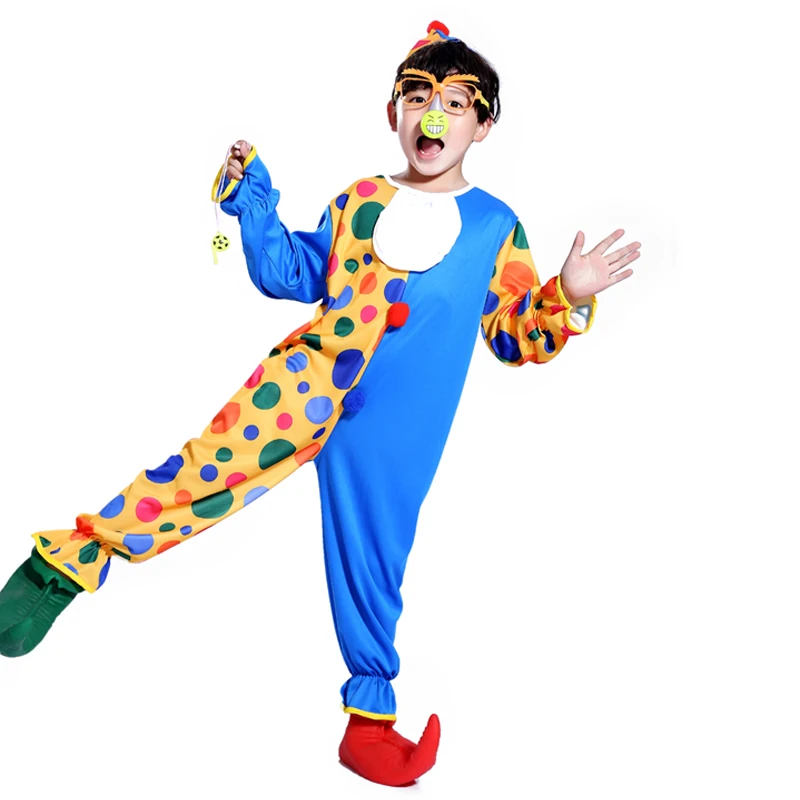Free shipping Halloween children's clown costume masquerade performance clothing stage circus clown comedy costume Boy Cosplay
Free shipping Halloween children's clown costume masquerade performance clothing stage circus clown comedy costume Boy Cosplay