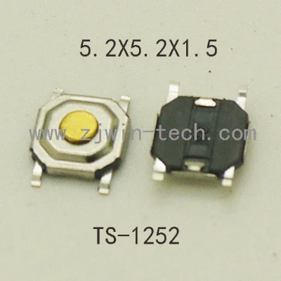 Высокое качество 50 шт. 5 2x5 2x1 мм до 9 4-контактный SMT металлический Тактический