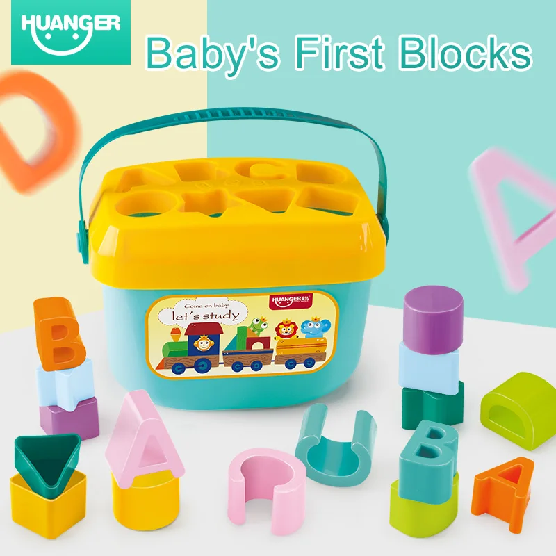 Huanger Baby First Blocks Colour&Shape Toy over 3 month For Children Educational Sorting Box Unisex Rattle Mobiles Happy Gift
Huanger Baby First Blocks Colour&Shape Toy over 3 month For Children Educational Sorting Box Unisex Rattle Mobiles Happy Gift