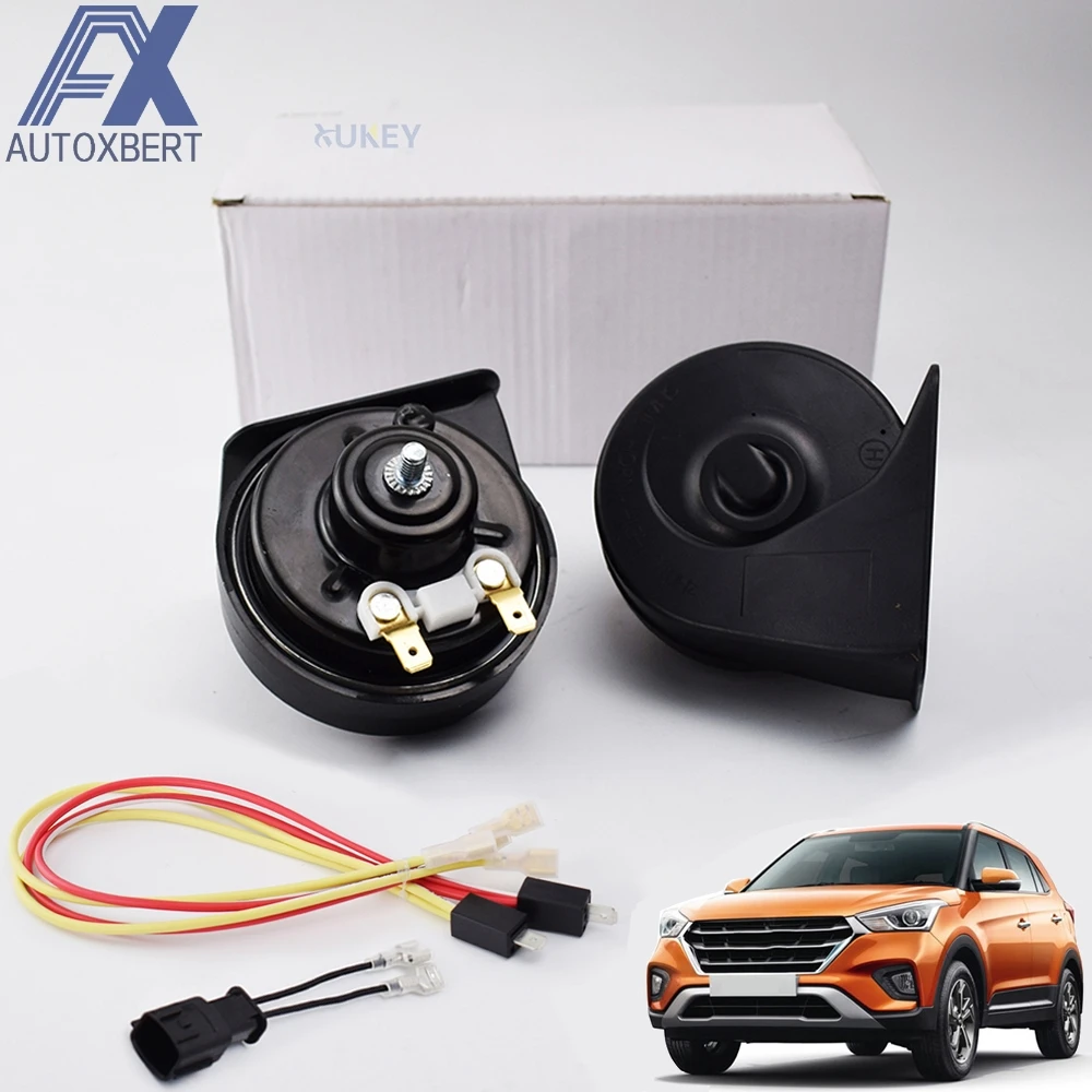 2PCS Snail Horn 12V 110-125db 410/510Hz Car Horn Waterproof Loud High Low Pitch Auto Horns For Hyundai Creta ix25 2014-2020
2PCS Snail Horn 12V 110-125db 410/510Hz Car Horn Waterproof Loud High Low Pitch Auto Horns For Hyundai Creta ix25 2014-2020