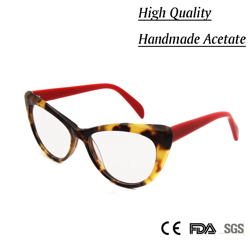 Sorbern Women Luxury Cat Eye Handmade Glasses Frame Female Brand Designer Sexy Optical Women's Eyeglasses Frame Clear Lens
Sorbern Women Luxury Cat Eye Handmade Glasses Frame Female Brand Designer Sexy Optical Women's Eyeglasses Frame Clear Lens