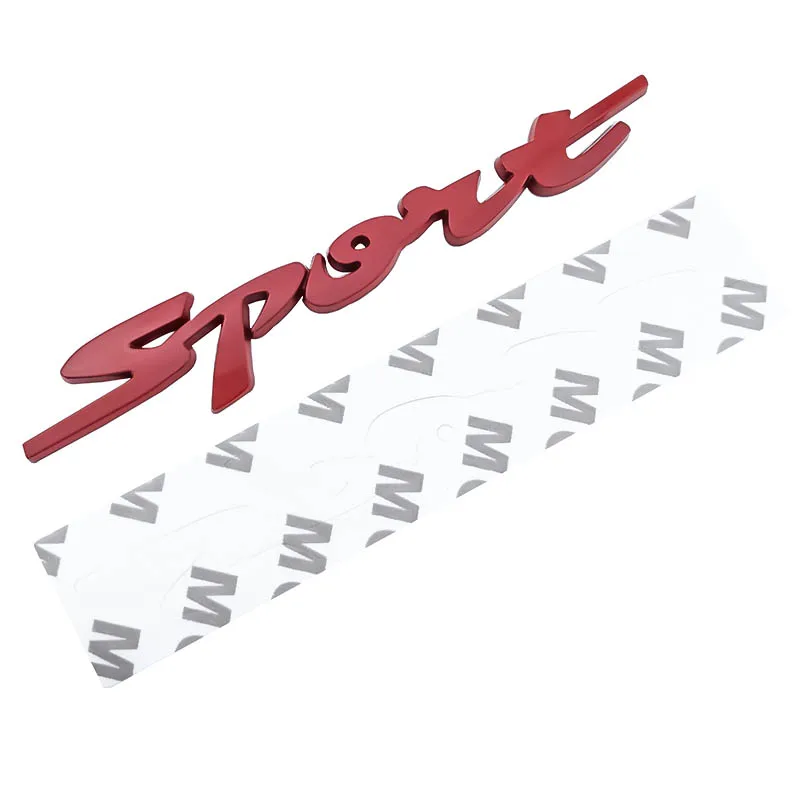 3D спортивная хромированная эмблема автомобильный значок наклейка для гонок