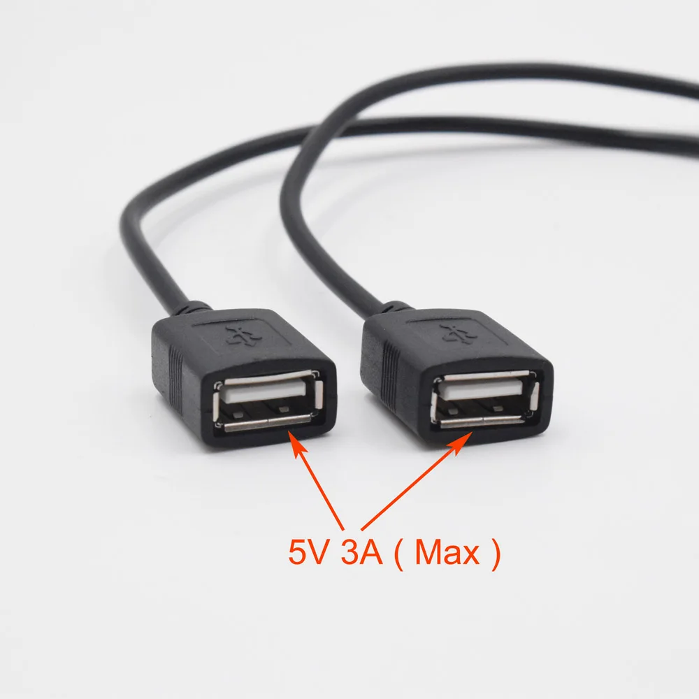 Автомобильный преобразователь XCGaoon двойной 2 USB модуль кабель вход постоянный ток