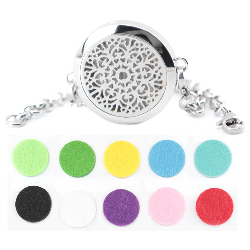 Abstract flower 30mm Aromatherapy Essential Oils Stainless Steel Perfume Diffuser Locket bracelet(length8.6
Abstract flower 30mm Aromatherapy Essential Oils Stainless Steel Perfume Diffuser Locket bracelet(length8.6