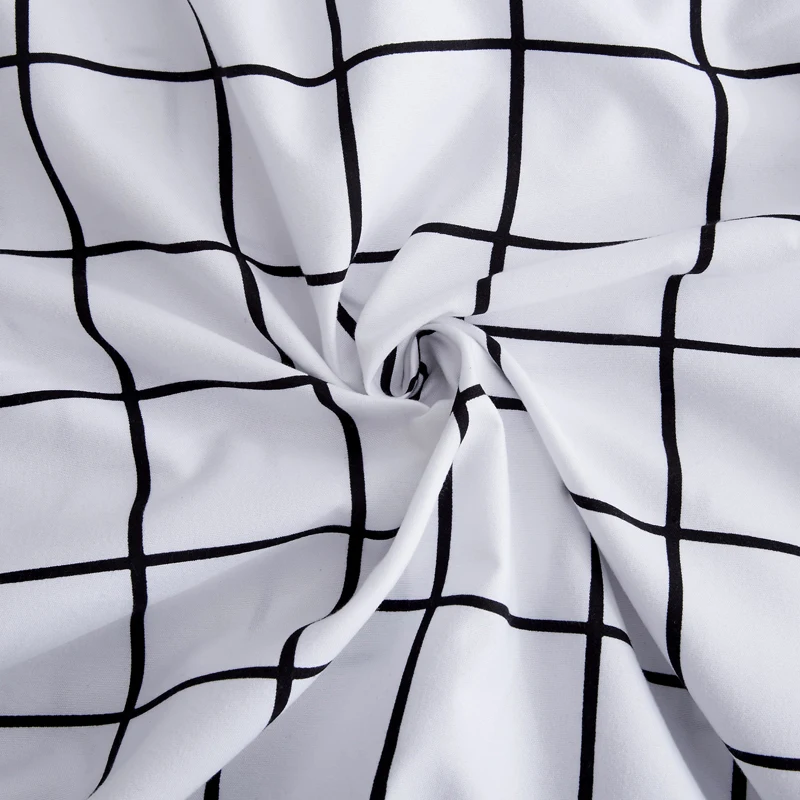 Комплект постельного белья Liv-Esthete Модный классический черный комплект из льна