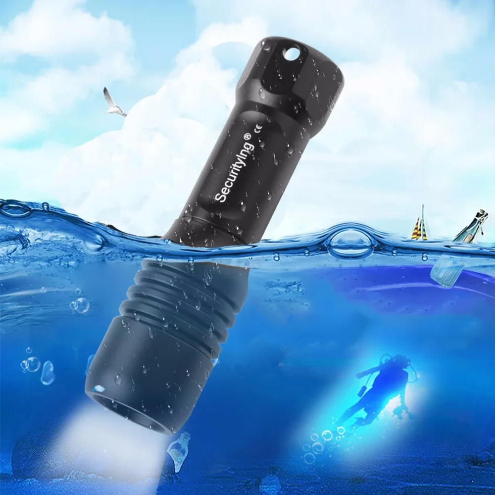 SecurityIng Scuba Diving Photography Video Flashlight 570Lm 150M LED Underwater Torch with360 Degrees Rotation Bracket
SecurityIng Scuba Diving Photography Video Flashlight 570Lm 150M LED Underwater Torch with360 Degrees Rotation Bracket