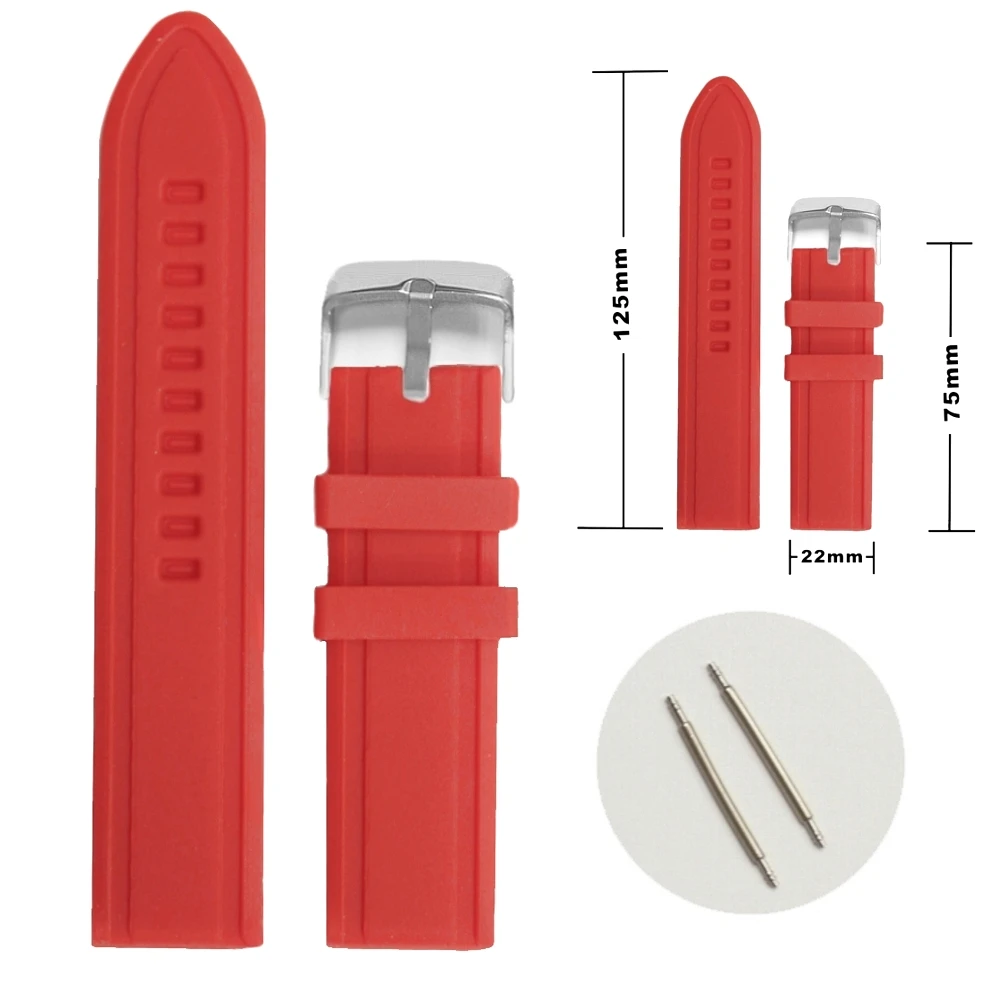 22mm Nice Red Color Silicone Jelly Rubber Ladies Watch Band Straps WB1082B22JB Many Color Choose Yellow , Blue, Green, Purple
22mm Nice Red Color Silicone Jelly Rubber Ladies Watch Band Straps WB1082B22JB Many Color Choose Yellow , Blue, Green, Purple