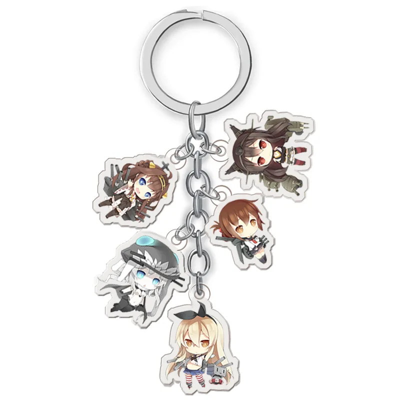 Игра аниме Kantai Коллекция брелок акриловый мультяшный рисунок автомобильный
