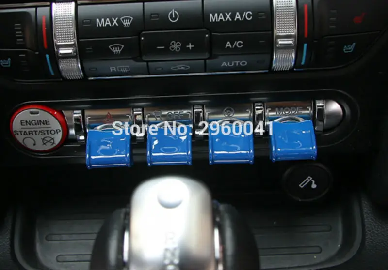 Blue For Ford Mustang 2015 2016 2017 Car Interior Center Control Navigation GPS Button Knob Cover Trim Decoration Caps 4Pcs ABS
Blue For Ford Mustang 2015 2016 2017 Car Interior Center Control Navigation GPS Button Knob Cover Trim Decoration Caps 4Pcs ABS