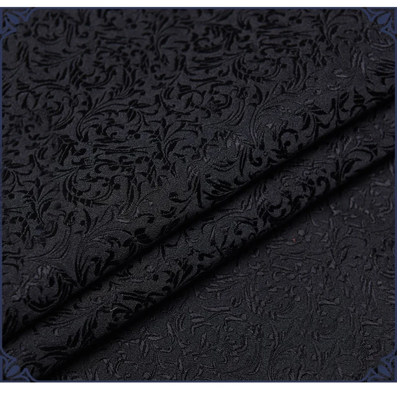 75x 100cm Metallic Jacquard Brocade Fabric,black wheat floral pattern 3D jacquard yarn dyed fabric for Womens Coat Dress Skirt
75x 100cm Metallic Jacquard Brocade Fabric,black wheat floral pattern 3D jacquard yarn dyed fabric for Womens Coat Dress Skirt