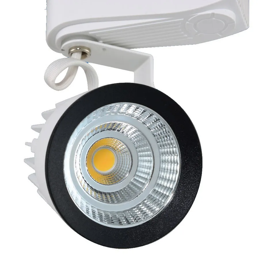 1pcs COB 15W 20W 35W 40W 1000lm-4000lm AC85-265V Led track light lighting System Ceiling Rail Fixture Track Spot Bulb lamp | Освещение