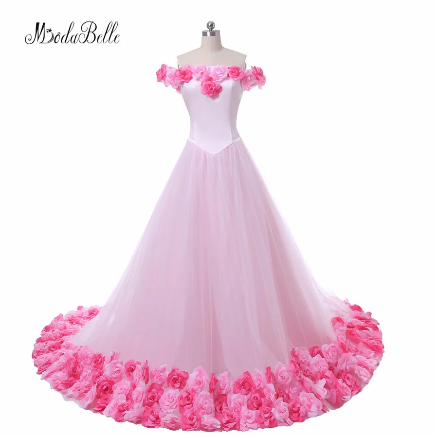 Modabelle Gelinlik Pink Colored Floral Flower Wedding Dress 2017 Long Train Princess Wedding Ball Gowns Arab Bridal Gowns
Modabelle Gelinlik Pink Colored Floral Flower Wedding Dress 2017 Long Train Princess Wedding Ball Gowns Arab Bridal Gowns