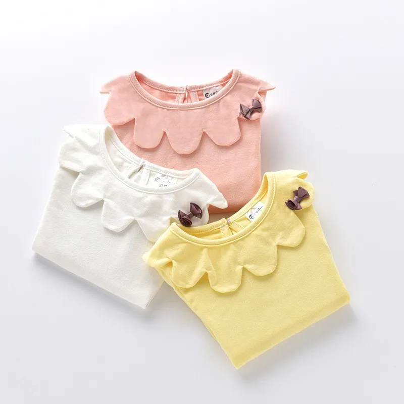 Осенняя одежда для маленьких девочек, Новое поступление, хлопковые футболки с длинными рукавами, рубашки с воротником в стиле «Питер Пен» д...
Осенняя одежда для маленьких девочек, Новое поступление, хлопковые футболки с длинными рукавами, рубашки с воротником в стиле «Питер Пен» д...