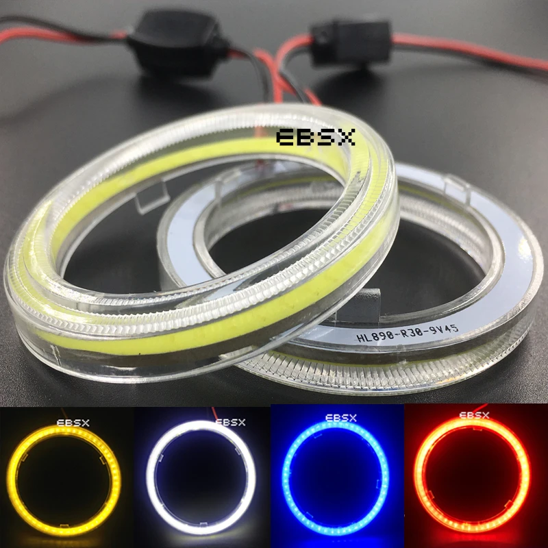 EBSX 4PCS(2Pairs) 90MM COB LED Angel Eyes 12V/24V Auto Halo Ring 9 CM Car Motorcycle With Cover White Blue Red Yellow Car Light
EBSX 4PCS(2Pairs) 90MM COB LED Angel Eyes 12V/24V Auto Halo Ring 9 CM Car Motorcycle With Cover White Blue Red Yellow Car Light