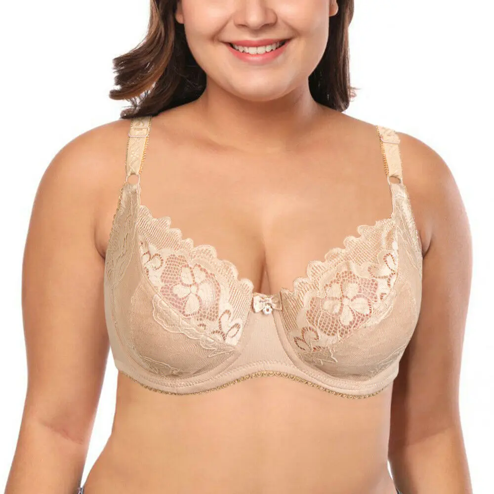 New Plus size lingerie Lace Bras For Women Underwire Perspective Sexy Underwear Bra Embroidery Floral Bralette Unlined Brassiere
New Plus size lingerie Lace Bras For Women Underwire Perspective Sexy Underwear Bra Embroidery Floral Bralette Unlined Brassiere
