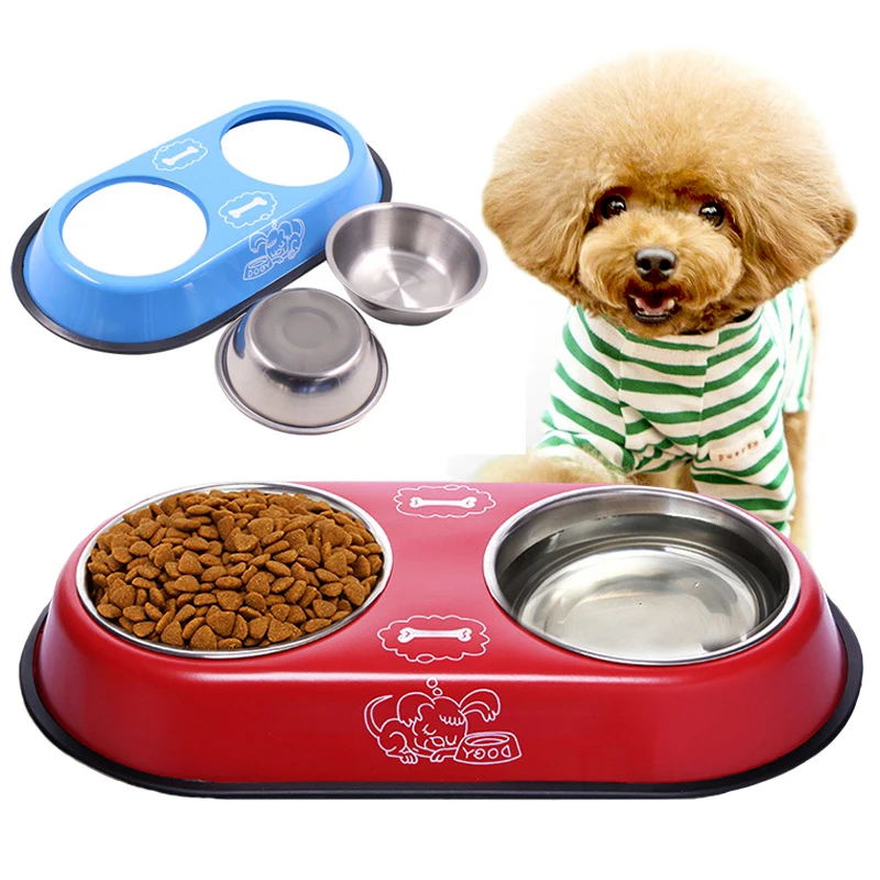Pet cat dog bowl stainless steel bowl double basin water storage food and pet feed dog cat feeding basin
Pet cat dog bowl stainless steel bowl double basin water storage food and pet feed dog cat feeding basin