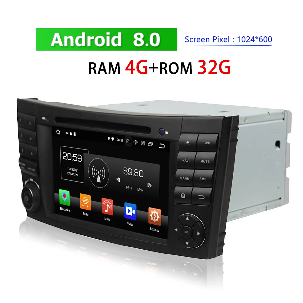 2 Din Android автомобильный GPS стерео радио плеер для Benz E Class W211/ CLS W219/G W463 2001 2008 DVD