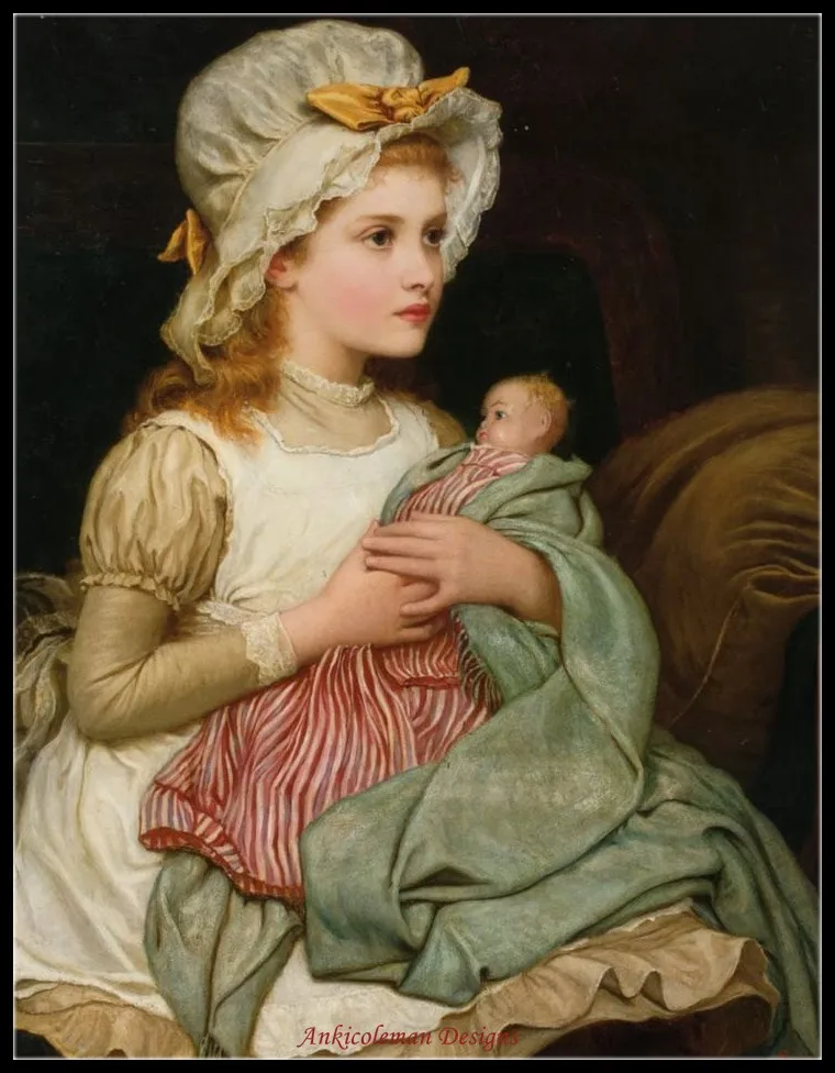 Embroidery Counted Cross Stitch Kits Needlework - Crafts 14 ct DMC Color Handmade Decor - A Young Girl with Her Doll
Embroidery Counted Cross Stitch Kits Needlework - Crafts 14 ct DMC Color Handmade Decor - A Young Girl with Her Doll