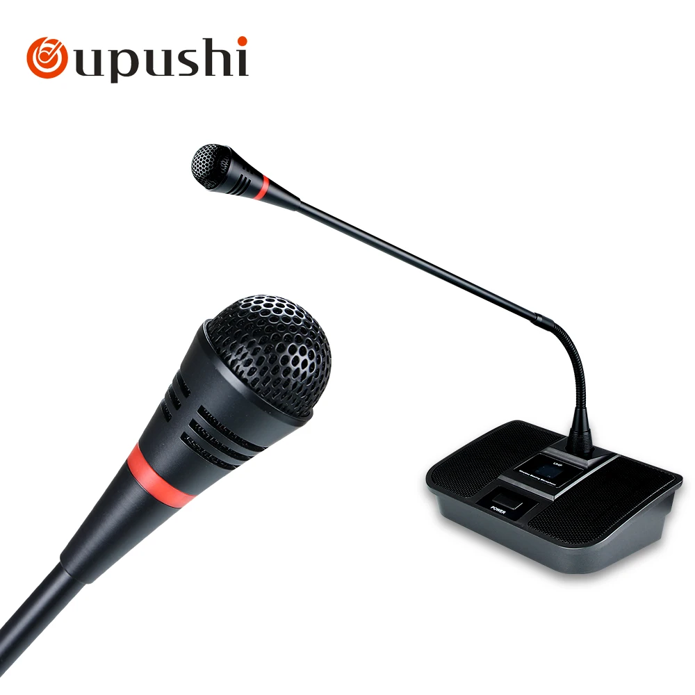 OUPUSHI Conference system 8 Channel Gooseneck UHF PPL Wireless Conference Table Microphone sound quality ceiling speaker
OUPUSHI Conference system 8 Channel Gooseneck UHF PPL Wireless Conference Table Microphone sound quality ceiling speaker