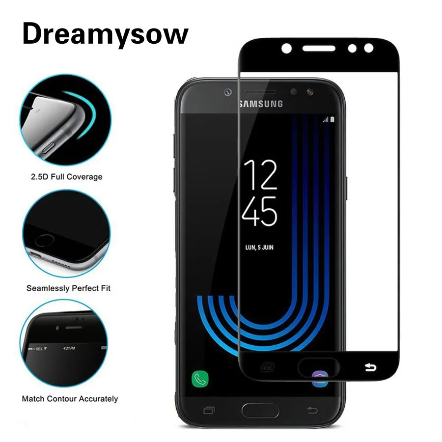 Dreamysow закаленное стекло для Samsung Galaxy J3 J5 J7 J530 J330 J730 A5 A7 A3 2017/6 A6 A8 2018 полное покрытие