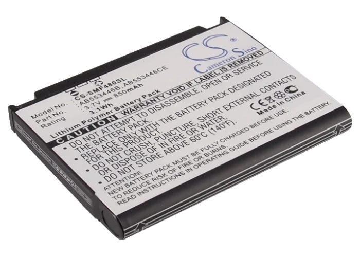 Аккумулятор Cameron Sino AB553446CA, AB553446CE, 850 мАч, для Samsung 920SE, i620, SGH-A767,F480,F488,F488E, W569, W509
Аккумулятор Cameron Sino AB553446CA, AB553446CE, 850 мАч, для Samsung 920SE, i620, SGH-A767,F480,F488,F488E, W569, W509