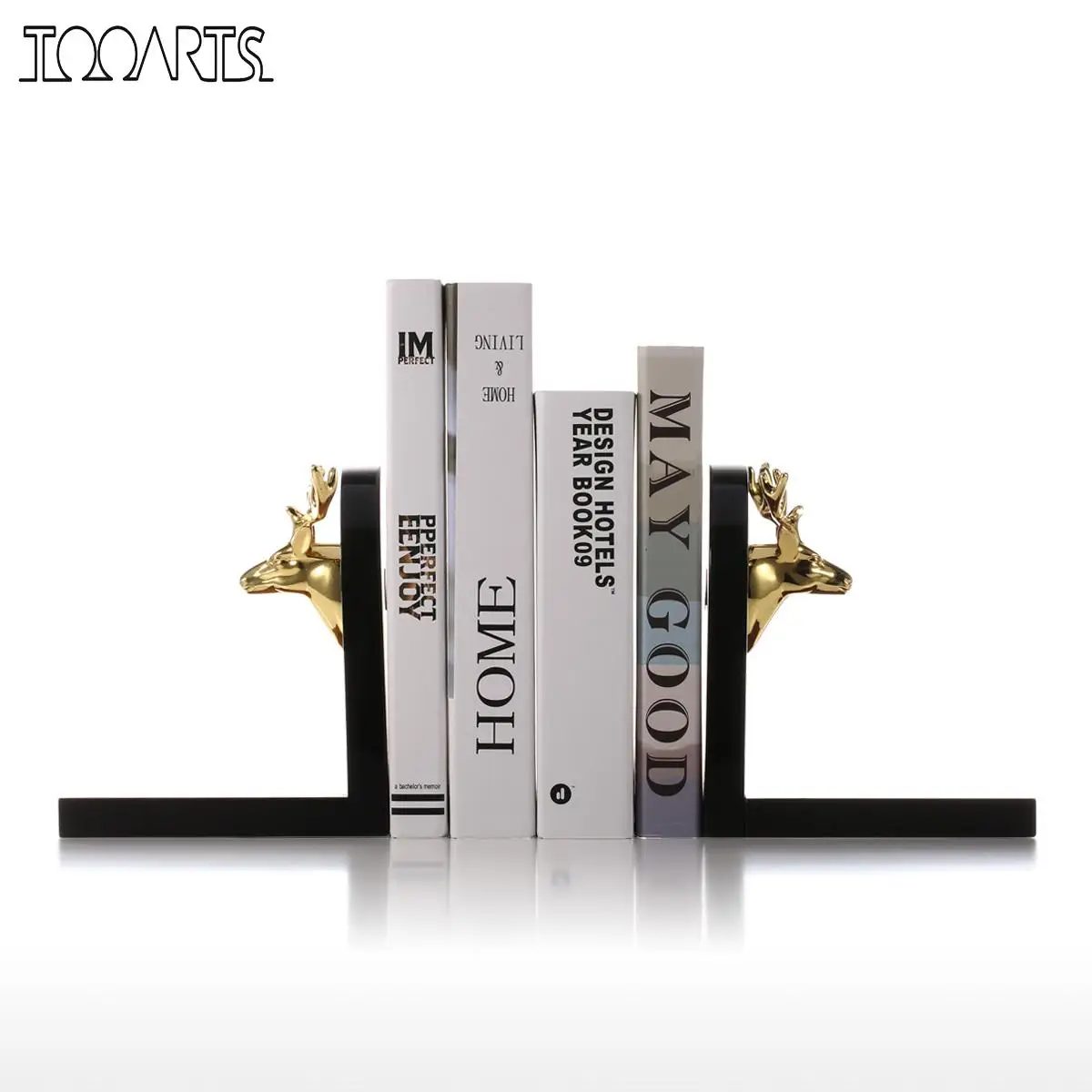Tooarts Bookends Decorated with Silvery Deer Head Art Bookends Wooden 1 Pair Study Room Ornament Office Decoration Book Holders
Tooarts Bookends Decorated with Silvery Deer Head Art Bookends Wooden 1 Pair Study Room Ornament Office Decoration Book Holders