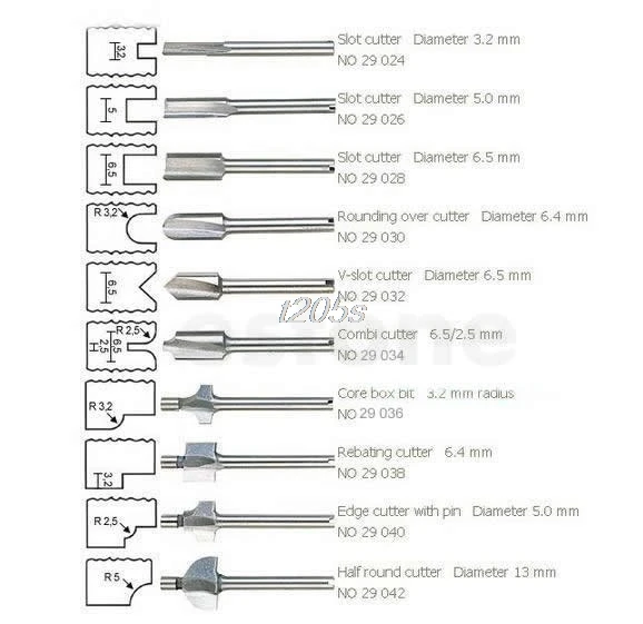 HSS Router Bits Wood Cutter Milling Fits Dremel Rotary Tool Set 10pcs 1/8" 3mm Q17 Dropship
HSS Router Bits Wood Cutter Milling Fits Dremel Rotary Tool Set 10pcs 1/8" 3mm Q17 Dropship
