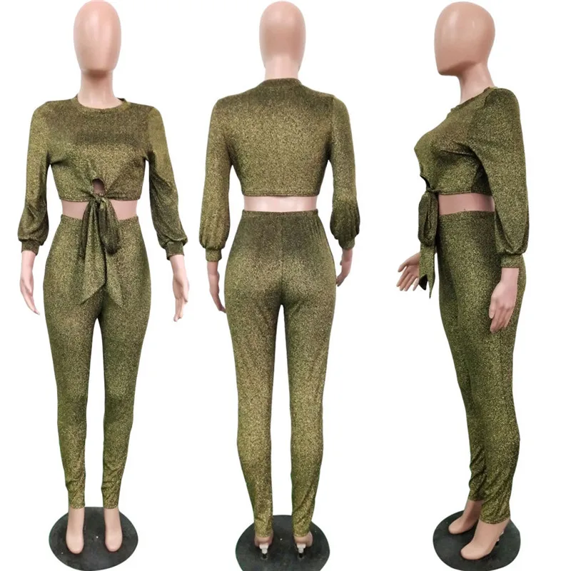 Sexy Glitter Two Piece Sets 2018 Women Lantern Sleeve Bow Sweatshirt Crop Top and Long Pant Suits Nightclub Matching Set Outfits
Sexy Glitter Two Piece Sets 2018 Women Lantern Sleeve Bow Sweatshirt Crop Top and Long Pant Suits Nightclub Matching Set Outfits