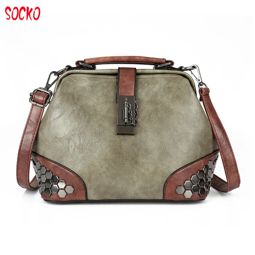2018 Free Shipping Ladies Bag Fashion Quality Shoulder Bag Rivet Laptop Bag Women Crossbody Bag D49
2018 Free Shipping Ladies Bag Fashion Quality Shoulder Bag Rivet Laptop Bag Women Crossbody Bag D49