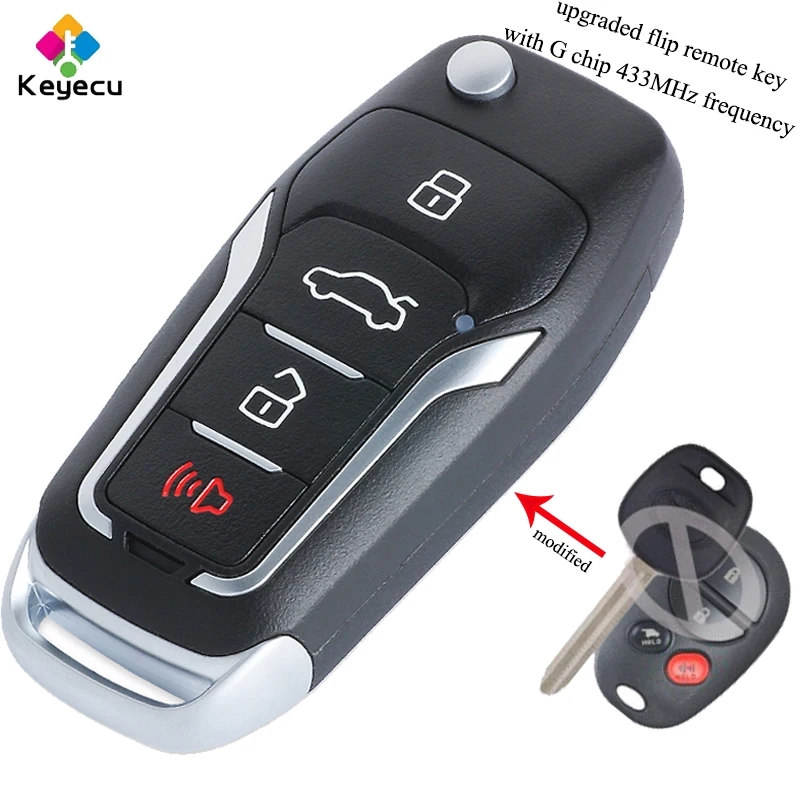 KEYECU Replacement Upgraded Folding Remote Key- 433MHz Frequency G Chip TOY43 Blade - FOB for Toyota Camry 2006 - 2011 Autralian
KEYECU Replacement Upgraded Folding Remote Key- 433MHz Frequency G Chip TOY43 Blade - FOB for Toyota Camry 2006 - 2011 Autralian