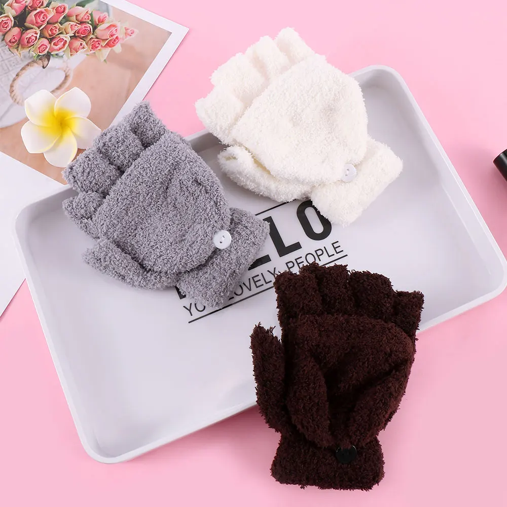 1 Pair Fashion Children Kids Men Women Winter Keep Warm Sweet Knitted Convertible Flip Top Fingerless Mittens Gloves
1 Pair Fashion Children Kids Men Women Winter Keep Warm Sweet Knitted Convertible Flip Top Fingerless Mittens Gloves