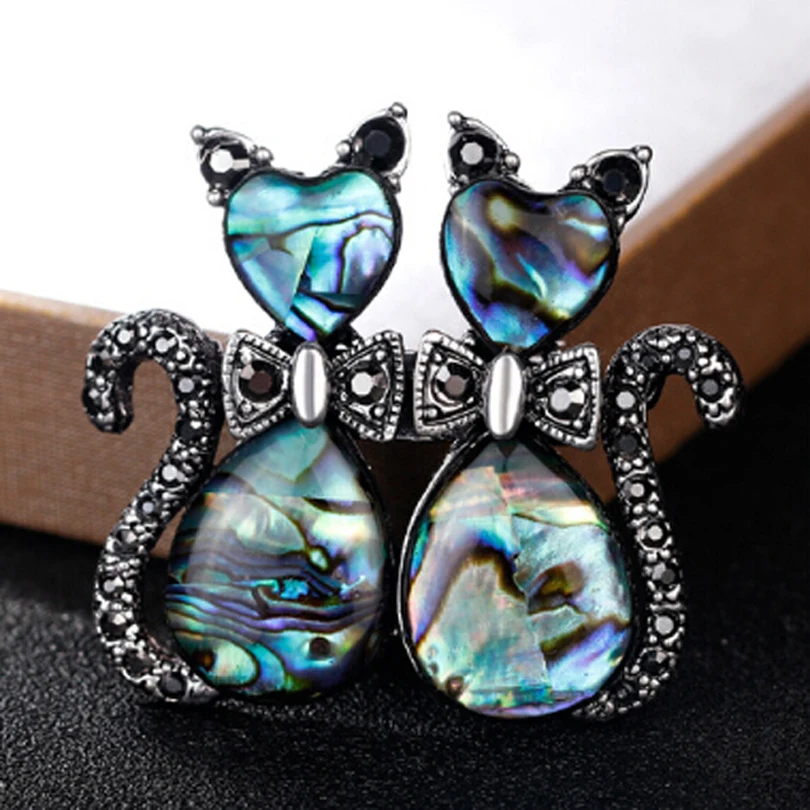 Fashion Natural Abalone Shell Cute Cat Brooch Pins Women Wedding Party Garment Accessories Brooches Vintage Jewelry XZ355
Fashion Natural Abalone Shell Cute Cat Brooch Pins Women Wedding Party Garment Accessories Brooches Vintage Jewelry XZ355