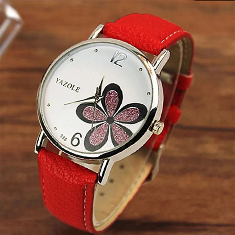 Women Watches Fashion Flower Pattern Leather Stainless Steel Quartz Wrist Watch Luxury Casual Ladies Dress Relogio Feminino#C 
Women Watches Fashion Flower Pattern Leather Stainless Steel Quartz Wrist Watch Luxury Casual Ladies Dress Relogio Feminino#C