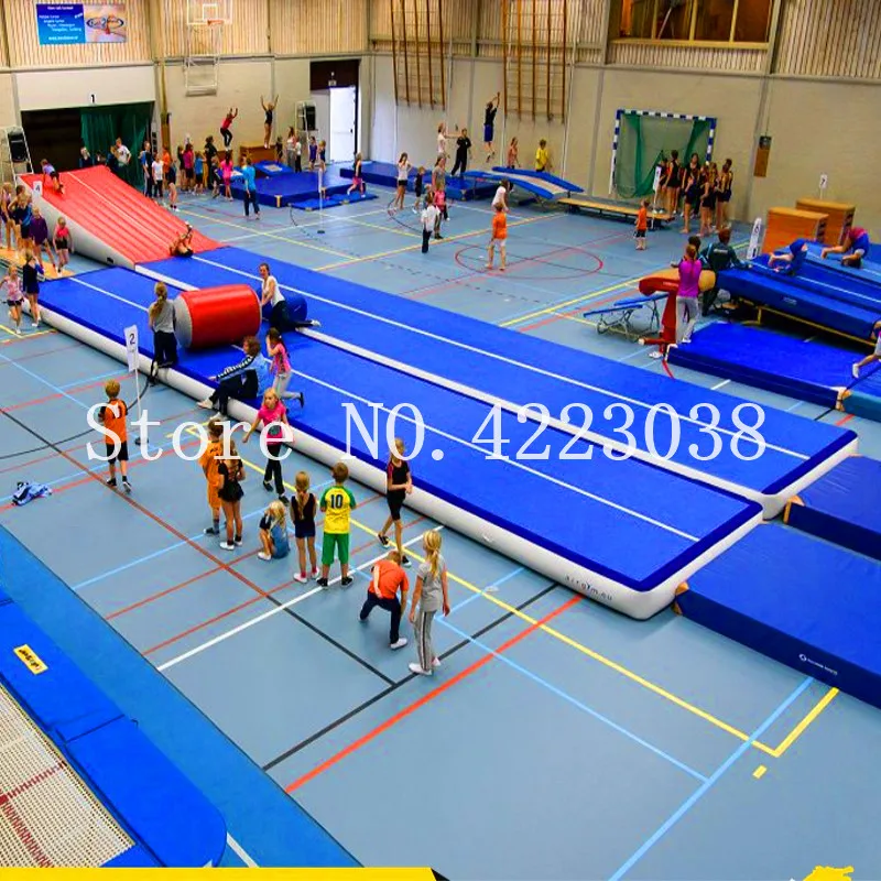 

Free Shipping 12m Sport Portable Inflatable Air Track Tumble Track Trampoline Air Track Taekwondo Gymnastics Inflatable Air Mat