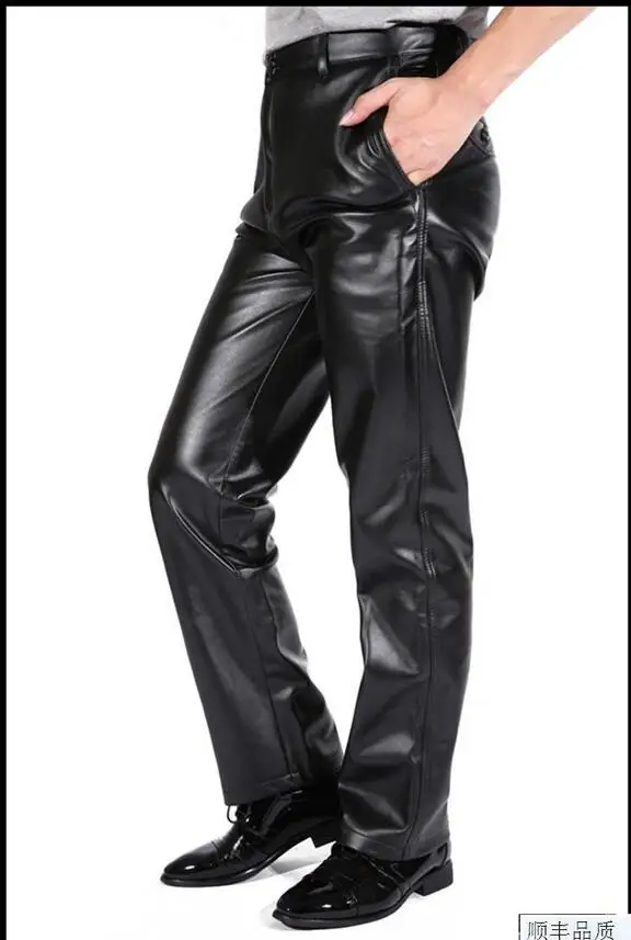 velvet thicken straight high waist quinquagenarian motorcycle leather pants men autumn winter faux leather trouser men
velvet thicken straight high waist quinquagenarian motorcycle leather pants men autumn winter faux leather trouser men