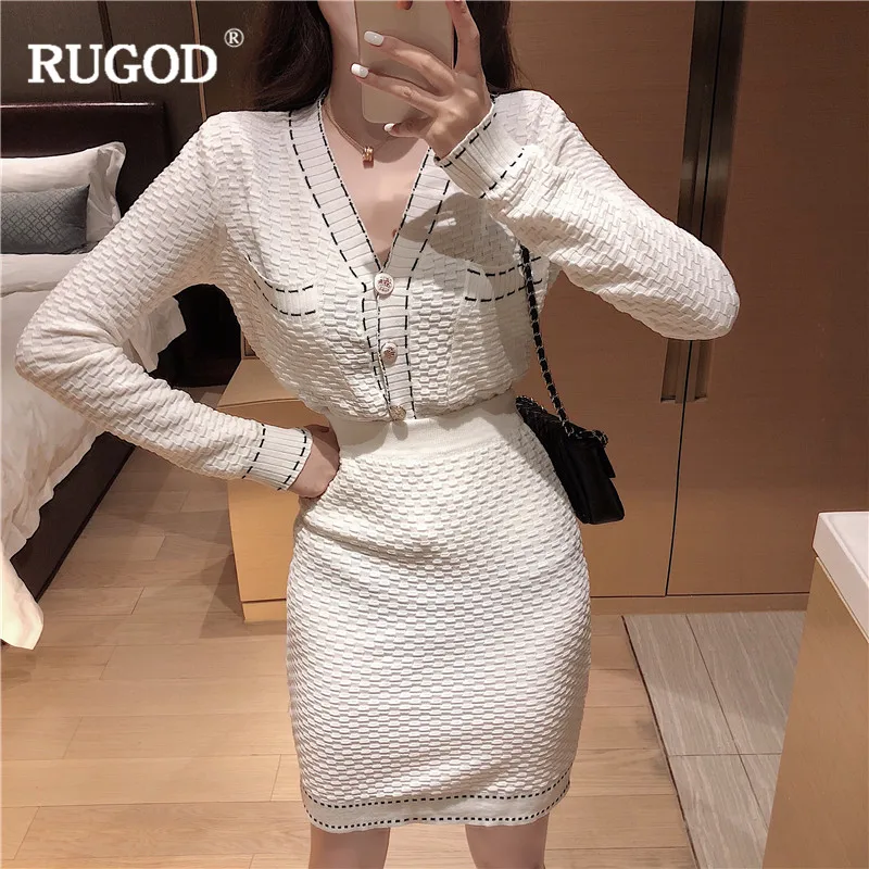 RUGOD Новый Повседневное комплект из 2 частей Для женщин комплекты с длинным