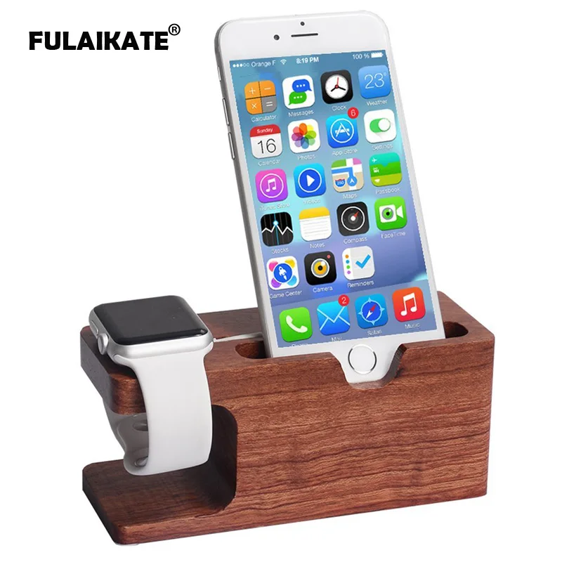FULAIKATE Bamboo Wood Universal Stand for Apple Watch Bracket Holder for iPhone 6s Plus Nightstand Dock Station for Tablet PC
FULAIKATE Bamboo Wood Universal Stand for Apple Watch Bracket Holder for iPhone 6s Plus Nightstand Dock Station for Tablet PC