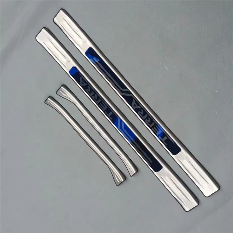 4pcs/set Stainless steel exterior door sill strip fit for TERRA Threshold trim welcome pedal Scuff plate guard cover
4pcs/set Stainless steel exterior door sill strip fit for TERRA Threshold trim welcome pedal Scuff plate guard cover
