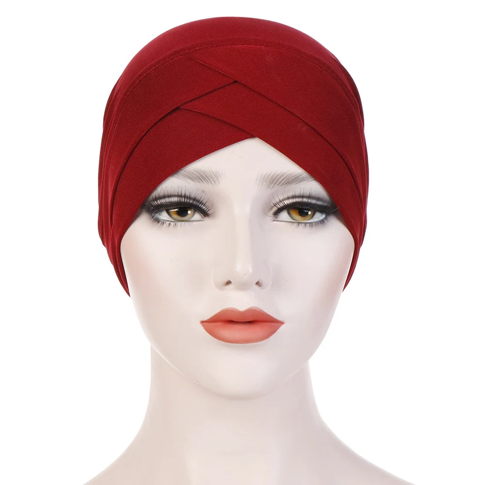 Women Stretchy Hat Muslim Turban Cross Head Wrap Chemo Bandana Muslim Scarf Hijab Cap
Women Stretchy Hat Muslim Turban Cross Head Wrap Chemo Bandana Muslim Scarf Hijab Cap