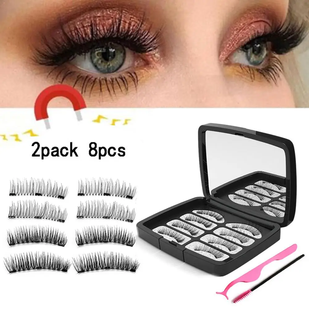 3 Magnet Reusable Eyelash Magnetic False Eyelashes & Mirror &Tweezer Set Waterproof Long Lasting Eyelash Extension
3 Magnet Reusable Eyelash Magnetic False Eyelashes & Mirror &Tweezer Set Waterproof Long Lasting Eyelash Extension