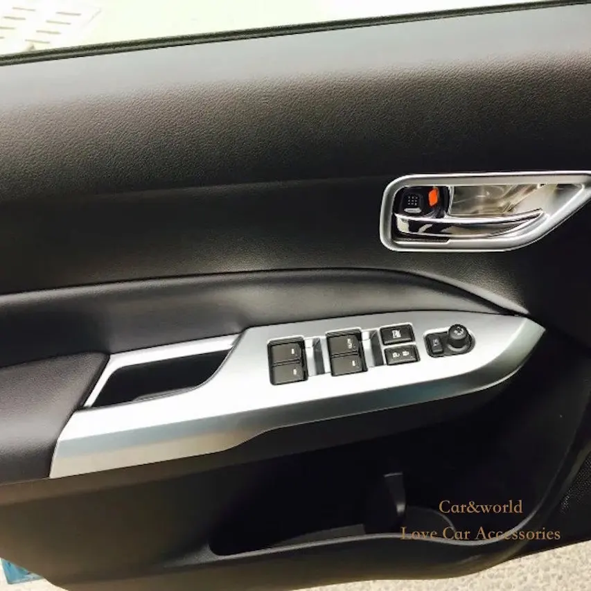 For 2015 Suzuki Vitara 2016 2017 Door Window Switch Cover Trim Armrest panel Decoration Chrome Stickers Car-styling Accessories
For 2015 Suzuki Vitara 2016 2017 Door Window Switch Cover Trim Armrest panel Decoration Chrome Stickers Car-styling Accessories