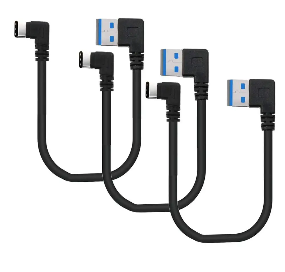 3 Pcs Short USB 3.0 Cable Type A Male to Type C USB Charger Cable,Double 90 Degree Right Angle 5 Pin 25CM Charger Cord
3 Pcs Short USB 3.0 Cable Type A Male to Type C USB Charger Cable,Double 90 Degree Right Angle 5 Pin 25CM Charger Cord