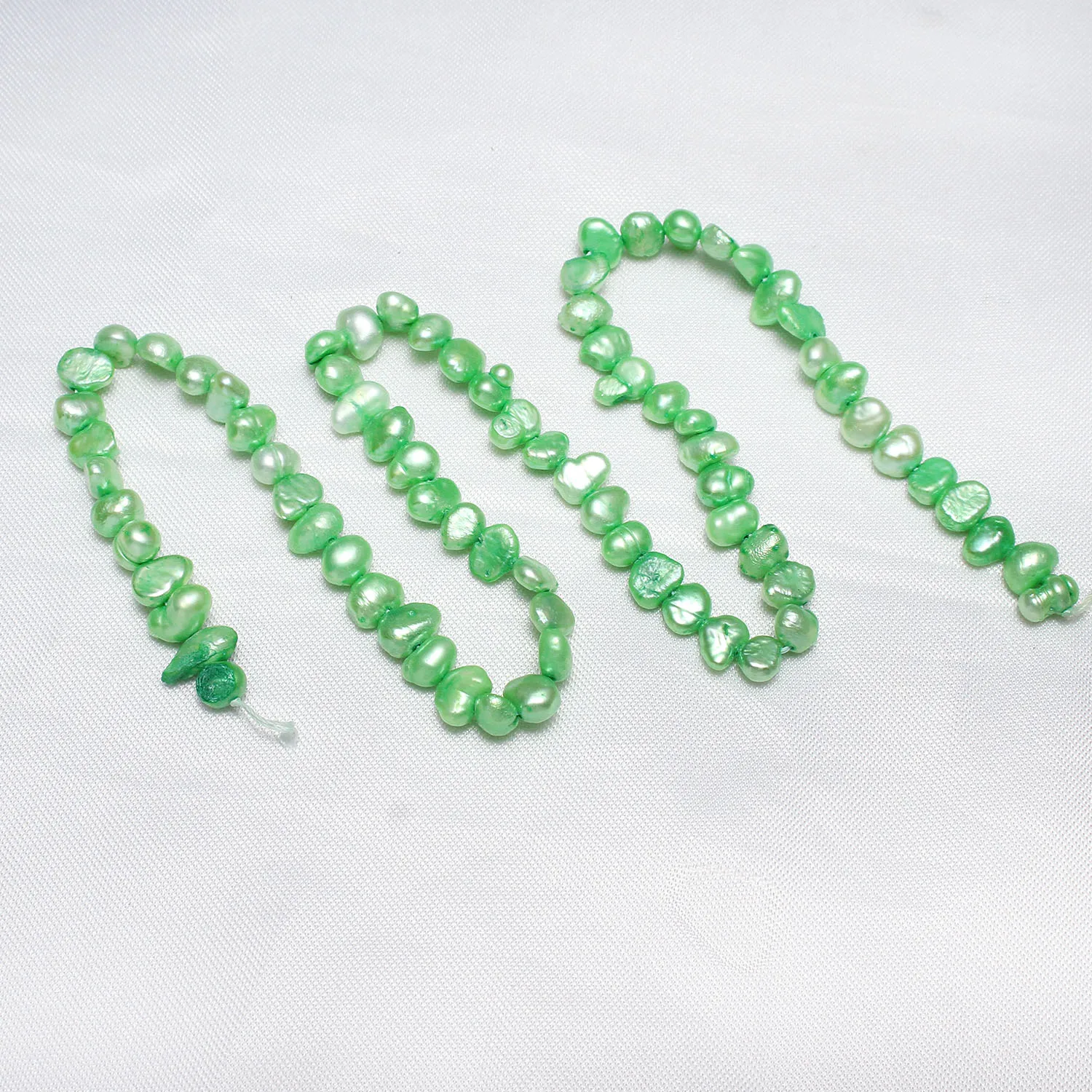 

Cultured Baroque Freshwater Pearl Beads Nuggets Green 4-5mm Approx 0.8mm Sold Per Approx 15 Inch Strand