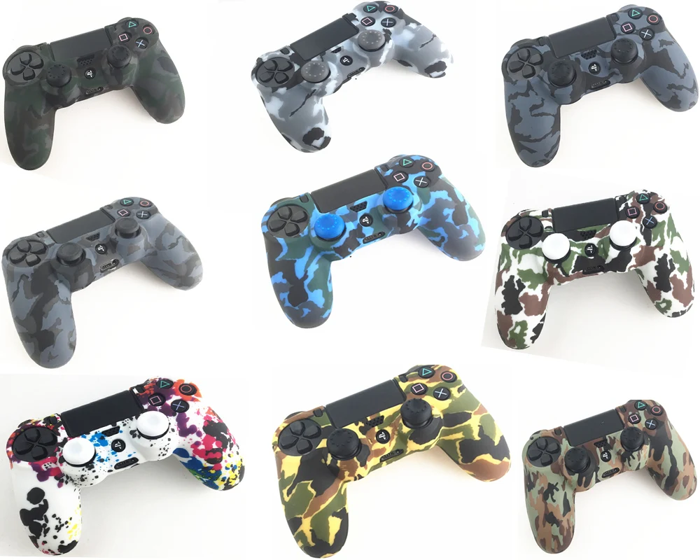 PS4 Pro Slim Controller Gamepad Protect Camo Silicone Gel Guards Soft sleeve Skin Grip Cover Case For Playstation 4 Accessories
PS4 Pro Slim Controller Gamepad Protect Camo Silicone Gel Guards Soft sleeve Skin Grip Cover Case For Playstation 4 Accessories