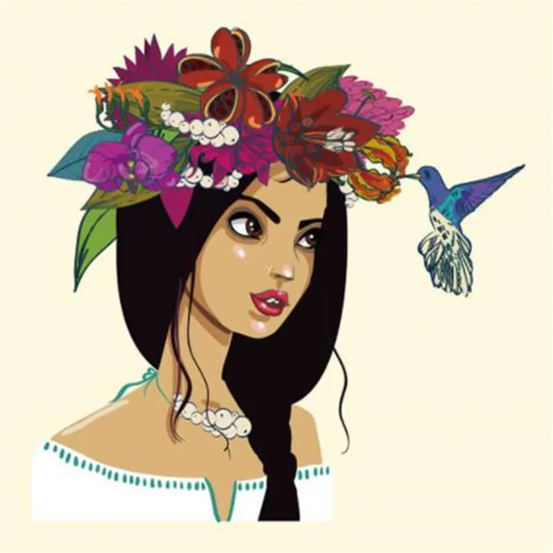 Fashion PVC Patch Clothes Large Flower Bird Girl Thermal Transfer Printing T shirt Women iron on patches for clothing Stickers
Fashion PVC Patch Clothes Large Flower Bird Girl Thermal Transfer Printing T shirt Women iron on patches for clothing Stickers
