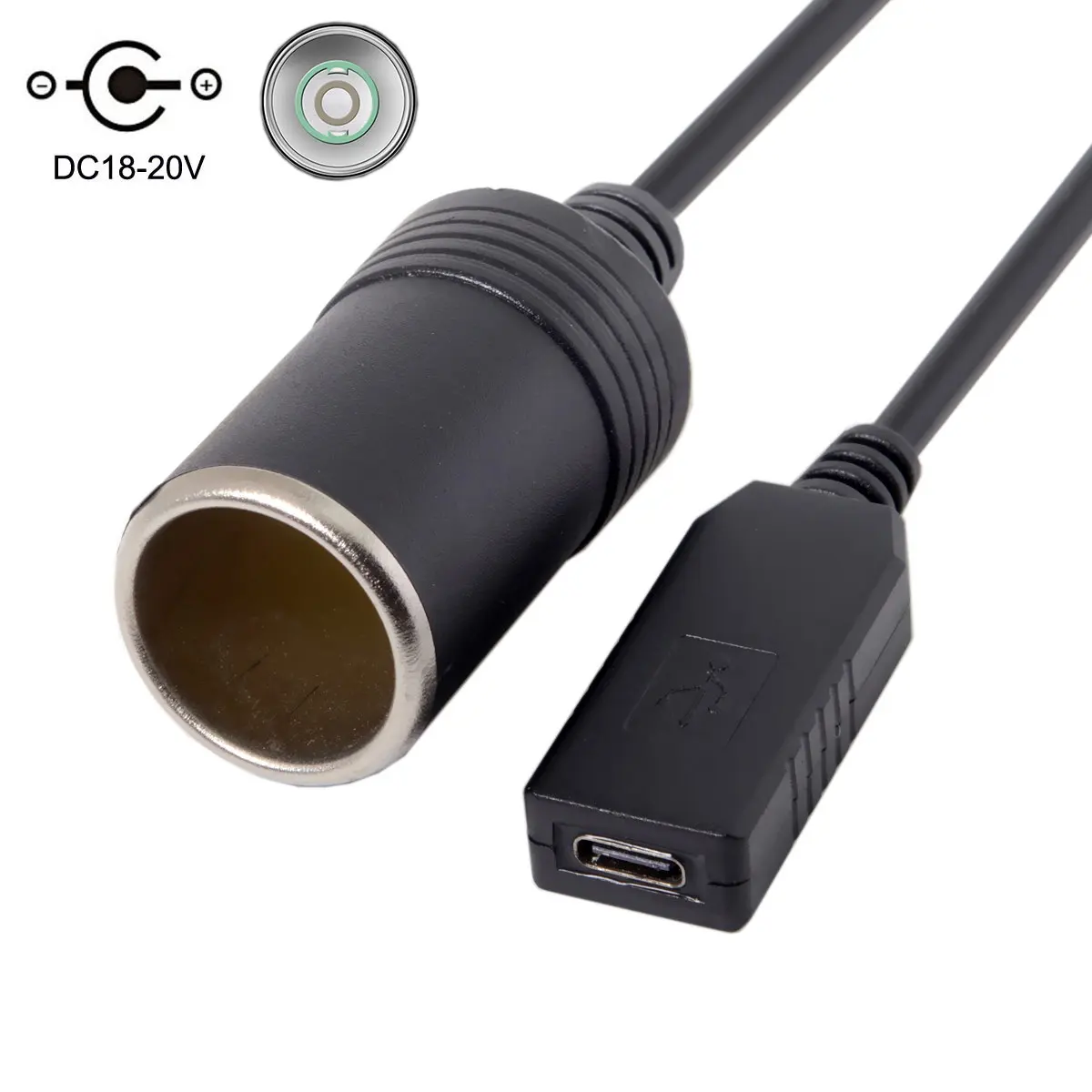 Zihan USB-C to Cigarette Lighter Plug Receptacle Charger Cable 20V 100W Auto Interior Accessories Type C USB 3.1
Zihan USB-C to Cigarette Lighter Plug Receptacle Charger Cable 20V 100W Auto Interior Accessories Type C USB 3.1